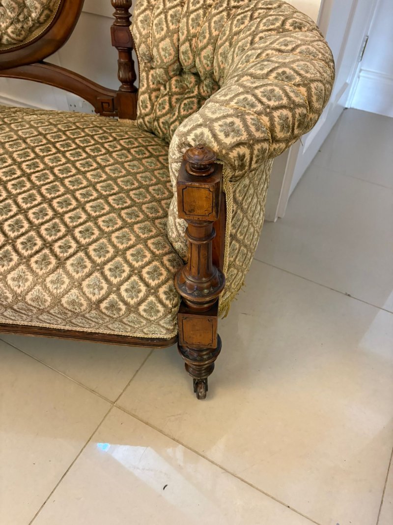 Exhibition Quality Antique Victorian Carved Walnut 9 Piece Suite - Image 17